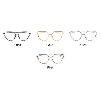 Módne dámske Počítač Okuliare Cat Eye Glasses Rám Žena Transparentné Kolo Mužov Okuliare UV400 Chrániť
