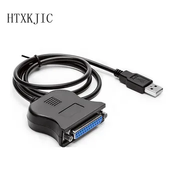 Čierna 1,5 m USB 1.1, aby DB25 Female Port Tlač Converter, LPT Kábel obojsmerné paralelné rozhranie, komunikácia