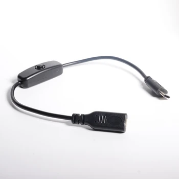 USB C Kábla 25 cm USB Typu C Mužov a Žien Rozšírenie zariadenia Extender Kábel Čierny s NA VYPNUTIE Kábel