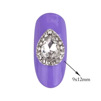 10pcs Crystal kamienkami nail art kamene zliatiny 3d dekorácie iskru nechtov charms kamienkami pre značkové šperky, doplnky