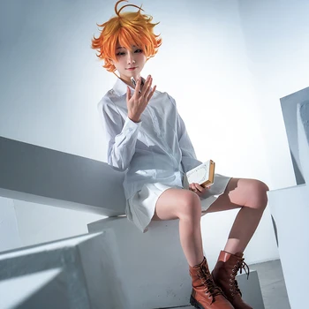Zasľúbenej krajiny nekrajiny Cosplay Kostým Anime topánky Yakusoku č Neverland Emma Norman Ray Cos Kostým Ženy Muži Školskú Uniformu