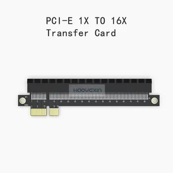 PCI-E1X až 16X PCI Express Stúpačky Karty x1 do x16 grafickej karty karty adaptéra pci-e stúpačky karty Ľavej Slot Adaptér Pre Servery 1U