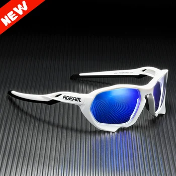2021 Kdeam Športové slnečné Okuliare Značky pre Človeka Unisex Ultralight Vonkajšie Koni Okuliare TR90 Flexcible Rám Polarizované Zrkadlový Objektív