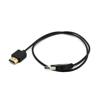0.5 M Inteligentného Zariadenia L Top Napájací Kábel kompatibilný s HDMI Kábel Muž-Famel HDMI-kompatibilný s USB Napájací Kábel