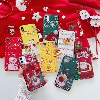 Vianočné Santa Claus Jeleň obal Pre Samsung Galaxy A51 A80 A60 A30S A20 A10 M20 A71 A70 A40 A50 A30 A10S A20S Zadný Kryt