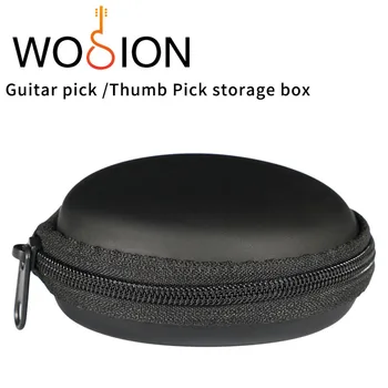 Wosion Gitara vybrať úložný box. Čierna skladovanie zips box vrece môže vykonávať viacero tipov，palec tipov. ľahko sa prenáša.