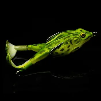CHODIŤ RYBY peche Otáčanie nohy thunder žaba rybárske lure 9 cm/13.7 g plávajúce bionic mäkká návnada kaprov rybolovu señuelos de pesca