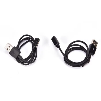 1PC Nové Univerzálne Nabíjačky Smart Hodinky Smart Náramky Plnenie Line Kábel 2-pin 4 mm USB Port Núdzové Najvyššej Kvality