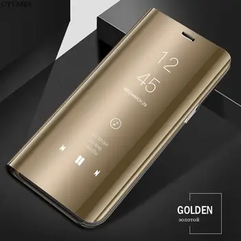 Luxusné Smart Mirror Flip puzdro Pre Samsung Galaxy Note 8 9 10 20 S20 S21 S8 S9 S10 S7 S20FE S21FE Plus M12 F62 M62 Kryt Coque
