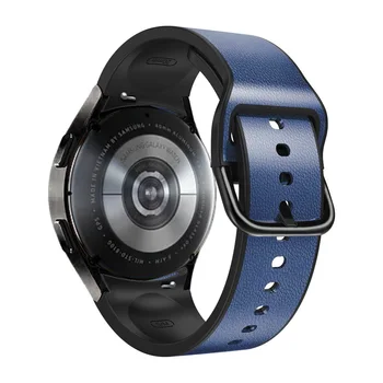 20 mm Originálny Kožený Remienok Watchband Pre Samsung Galaxy Watch4 40 44 mm/Watch 4 Classic 42 46 mm Silikónové Náramky Náramok Pásu