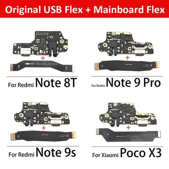 Originálne USB Dock Nabíjací Port Nabíjanie Flex Kábel Mikrofónu Rada Pre Xiao Redmi Poznámka 8T 9S 9 Pro / Mi Poco X3