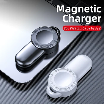 Mini Prenosné Magnetické Bezdrôtovú Nabíjačku pre Apple Hodinky 7 6 5 4 3 2 Smartwatch Rýchle USB Nabíjačku Adaptér pre iWatch7 iWatch6 5 4