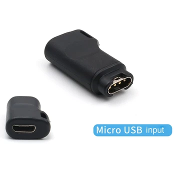 Micro USB Samicu na 4pin Poplatok Converter pre -Garmin Fenix 5/5S/5X/6 Predchodcu 45/45S/245/245 M/935 Smart Hodinky