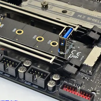 M. 2 PCI-E X16 Slot Karty Adaptéra NGFF Pcie Stúpačky Karty NVME VGA Predlžovací Kábel 4Pin 6Pin Sata pre Banské Banské
