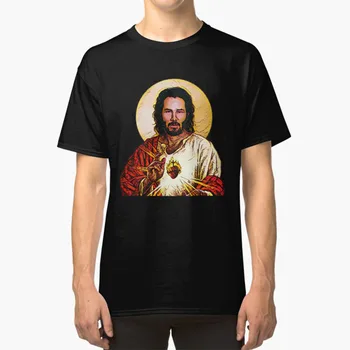 Svätý Keanu T - Shirt Keanu Reeves Keanu Reeves Úchvatný Ježiš Svätý Ježiš Meme Krista Matice Neo