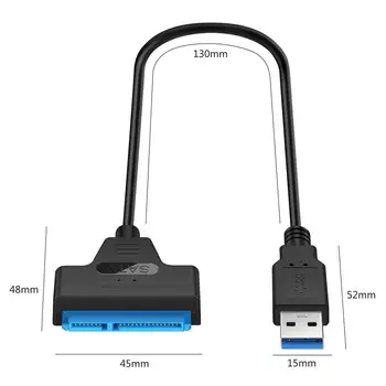 USB 3.0 3+22pin Pevný Disk, Kábel usb Konvertor 5Gbps USB Adaptér Pre 2.5 Palcov SSD HDD Pevný Disk Kábel Adaptéra Konvertor