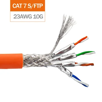 Siete Lan Kábel Gigabit Cat6 UTP, FTP 10GBit Cat6A Cat7 SFTP Inštalačný Kábel Kyslíka-free Medené Vodiče Krytý LSZH