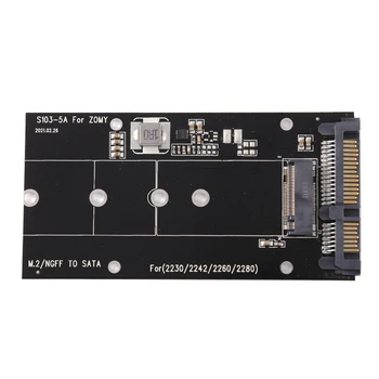 B Kľúč M. 2 NGFF SSD 2,5 v SATA Konvertor Karty Adaptéra 2230-2280 Podpora SSD Druhu a Veľkosti 2230\2242\2260\2280 Solid-State Disky,