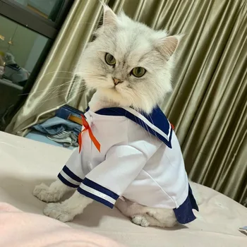 Japonský Pet, Pes, Mačka JK Jednotné Oblečenie pre Mačky Cat Princezná Šaty Cute Tričko Sukne Pár Vyhovovali Teddy Pes, Pudel Svadobné Šaty