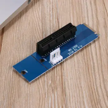 1pc PCI-E, Rozšírenie Karty M. 2 NGFF SSD PCI-E 4X Converter Karty Adaptéra so Napájací Kábel pre BTC Banské Banské Modrá