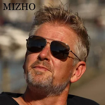 MIZHO 2022 Značky Celebrity Kovové slnečné Okuliare Mužov Polarizované Námestie Módne Ženy Okuliare Žlté Šošovky Night Vision Okuliare čistejšie