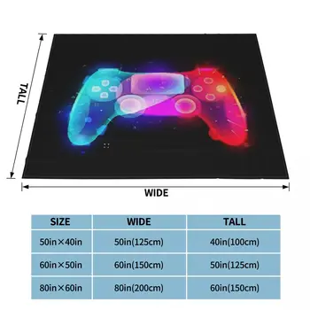 Playstation PS4 Radič - Farba Výbuchu Deka prehoz cez posteľ Koberčeky detské Koberčeky Slim Posteľ Kryt 135