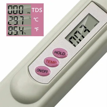 Ručné TDS Digitálne Voda Tester Vody Test Pero Kvality Vody Analýzy Meter Vody Čistota Skontrolujte 0-9999 ppm Merania