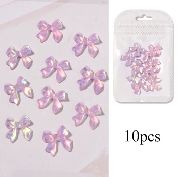 10 Ks/Taška Mix Farieb 3D Aurora Luky Nechtov Kamienkami DIY Dekorácie Nechtov Krištáľové Šperky Páska Butterfly na Manikúru Príslušenstvo