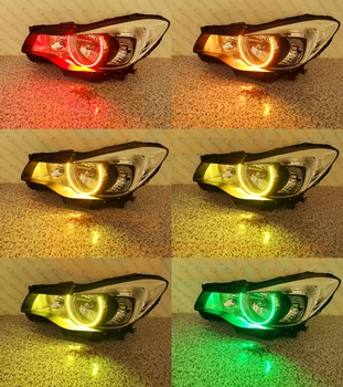Pre Subaru Impreza XV Crosstrek GJ GP BT App RF Diaľkové Ovládanie Multi-Farba Ultra svetlé RGB LED Angel Eyes auta Halo Krúžky