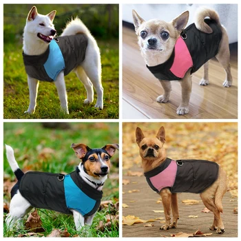 Psie Oblečenie v Zime Teplé Pet Oblečenie Psa Kabát Bunda Zimná Šteňa Pet Oblečenie pre Psov Vesta Chihuahua Yorkshire Ropa Para Perros