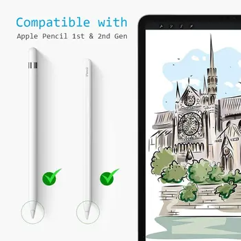 8Pcs Ceruzka Tipy Náhrada za Apple Ceruzka 1. Gen & 2. Generácia Double-Vrstvený iPad Stylus Nib Dosť pre 3 Rokoch Používania