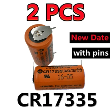 2 ks/veľa Batérií SANYO CR17335 PLC Priemyselná Lítiové Batérie 3V CR17335(3VOLTS) S spájkovanie nohy