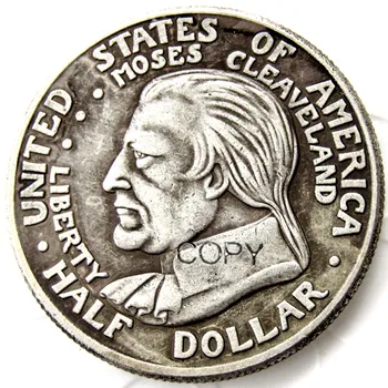 USA 1936 Clevelandu Centennial Pamätné Pol Dolára Strieborné Pozlátené Kópiu Mince