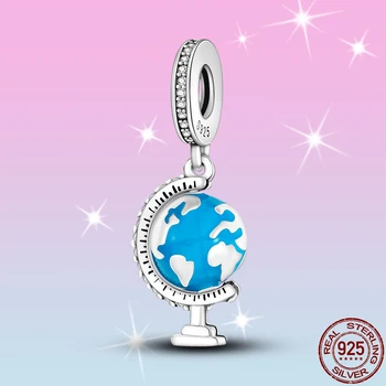 2021 Nové 925 Sterling Silver Svete Prívesok Charm&Perličiek Fit Pôvodné Pandora Náramok&Náramok, Takže Módne Šperky