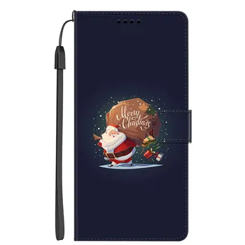 Pre Huawei Honor 30i Prípade Vianočné Peňaženky Flip Kožený Kryt Na Huawei Nova 5T / Česť 9X 10X Lite 9A Telefón Prípadoch KNIŽNÉ