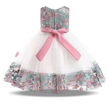2021 Letné Baby Girl Šaty Elegantné Šaty Pre Deti, Dievčatá, Deti, Oblečenie Tlač Narodeninovej Party Flower Princess Tutu Šaty