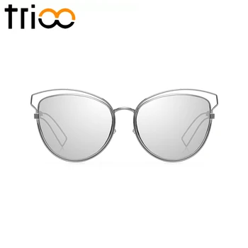 TRIOO Strieborné Zrkadlo Ženy Sungalsses Elegantný Dizajn Značky Dámske Slnečné Okuliare Letné Farebné Šošovky Odtiene Luxusné Oculos de sol