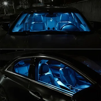 TPKE 9Pcs Biela, Canbus bezchybné Auto Žiarovky Interiérové LED Svetla Kit Na rok 2013-2019 Subaru BRZ Dome batožinového priestoru špz Lampa