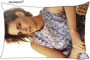 Vlastné Kristen Stewart Obdĺžnik obliečka na Vankúš na zips Klasický Vankúš Prípade Prispôsobené Vankúš Pokrýva 50*75 cm (Dve Strany)