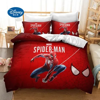Disney Spiderman Posteľná Bielizeň Nastaviť Cartoon Chlapec Jeden Twin Veľkosť Obliečky Cumlík Kryt Deti Teen Prikrývky Dary