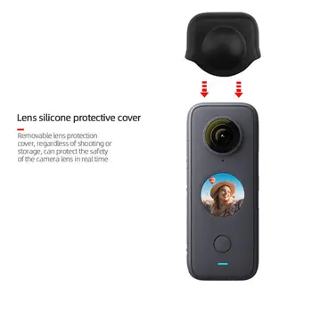 Objektív Ochranný Kryt Silikónové puzdro pre Insta360 JEDEN X2 Panorama Fotoaparát, Objektív, Anti-scratch Nosenie-odolné Ochranné Príslušenstvo