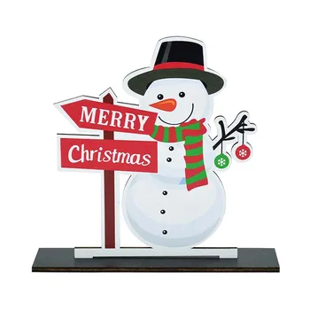Veselé Vianočné Dekorácie DIY Drevené Remeselné Tabuľka Ornament Santa Claus Snehuliak Navidad Noel Vianoce, Nový Rok Home Party Decor