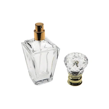 60ml Hrubé Dno Transparentné Sklo Naplniteľné Parfum, Fľaša Môže Byť Prispôsobený Logo