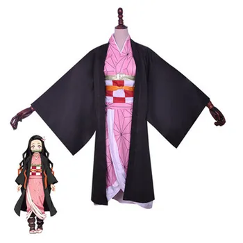 Nidouzi Tokio Anime Cosplay Roztomilý Demon Zánik Čepeľ Halloween Žena Šaty Oblečenie Brat A Sestra Výlet Kimono Loli