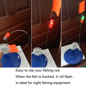 4pcs LED Osvetlenie Ryby Signál budíka Rybárske poplachovým Ryby Bite Alarm Rybárske Bell Alarm Rybárske Nástroje Návnadu Prút