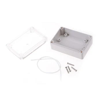 ZLinKJ 85*58*33 MM 1PCS biele Vodeodolné Plastové Jasné Kryt Elektronickej Projektu Box Krytu Prípade