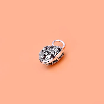 Šperky DIY príslušenstvo duté kvet v tvare srdca prívesok S925 mincový striebro náhrdelník náramok prívesok Prívesok Šperky