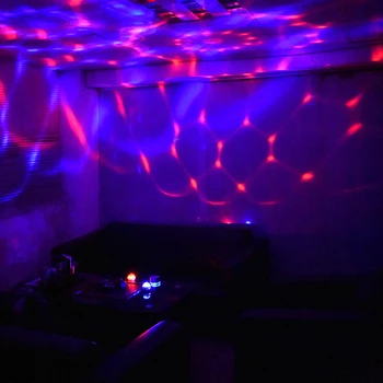 Mini 3 Farby USB Hlasové Ovládanie LED Fáze Dekoratívne Svetlo Auto Home Party Club DJ Lampa