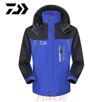 Daiwa Nové Zimné Rybárska Bunda Módne Teplá Vonkajšie Plášte Fleece Linajkované Nepremokavé Lyžiarske, Snowboard Kabát Plus Veľkosť Oblečenie M-6XL
