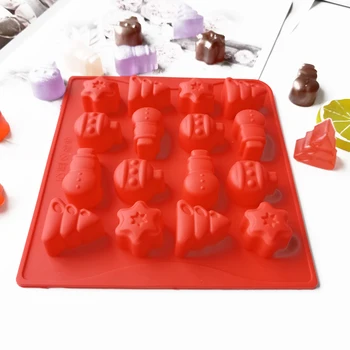 Vianočné Silikónové Čokoládová Torta Biscuit Formy Mousse Foriem, 3D urob si sám Snehuliak Ručné Strom Kuchyňa Pečenie Nástroje a Príslušenstvo